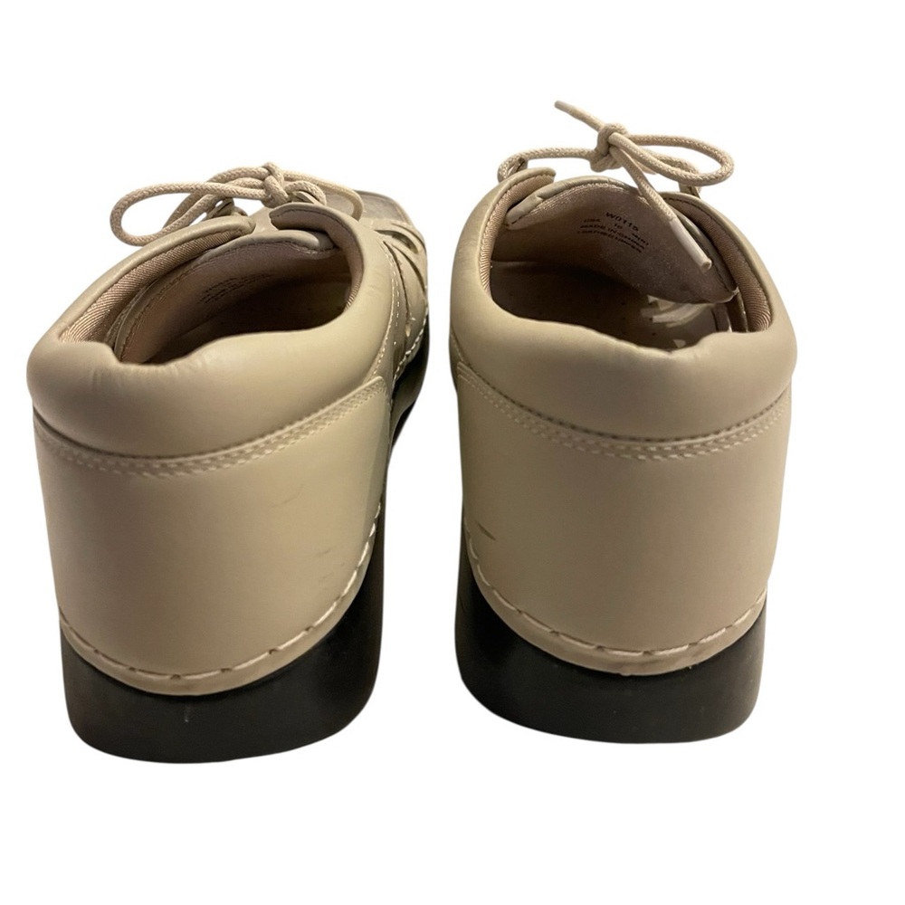 Women’s Propet Beige Lace-Up Leather Shoes Sandals - Picture 5 of 7